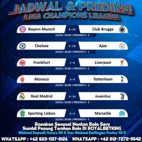 JADWAL DAN PREDIKSI BOLA MIXPARLAY 23 OKTOBER 2025 DI ROYALBETKING.png
