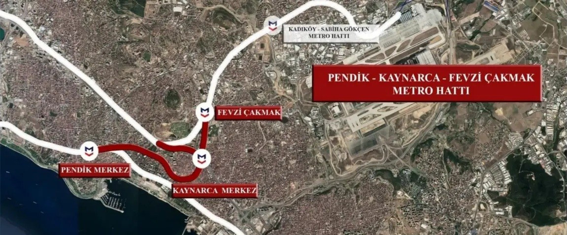 M10 Pendik Fevzi Çakmak Uzatması Haritası