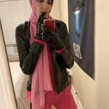 black + pink theme
