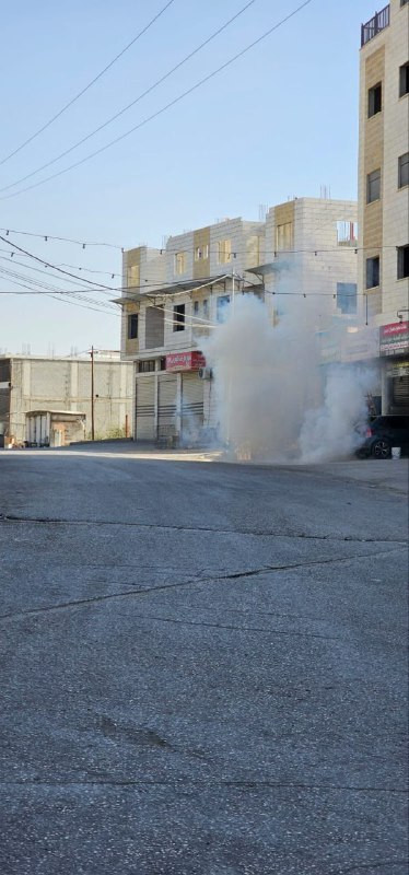 قوات الاحتلال أطلقت قنابل الغاز خلال انسحابها من قرية بورين جنوب نابلس، بعد اقتحام منازل وتحويلها لثكنات عسكرية منذ مساء أمس....