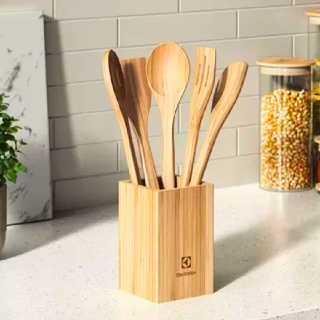 Conjunto De Utensílios De Bambu De 06 Peças Electrolux