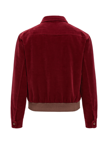 Men's Red Corduroy Bomber Jacket 2.png