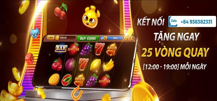 Liên hệ Vwin qua Zalo, nhận ngay 25 vòng quay miễn phí Slot Game : Vegas Nights