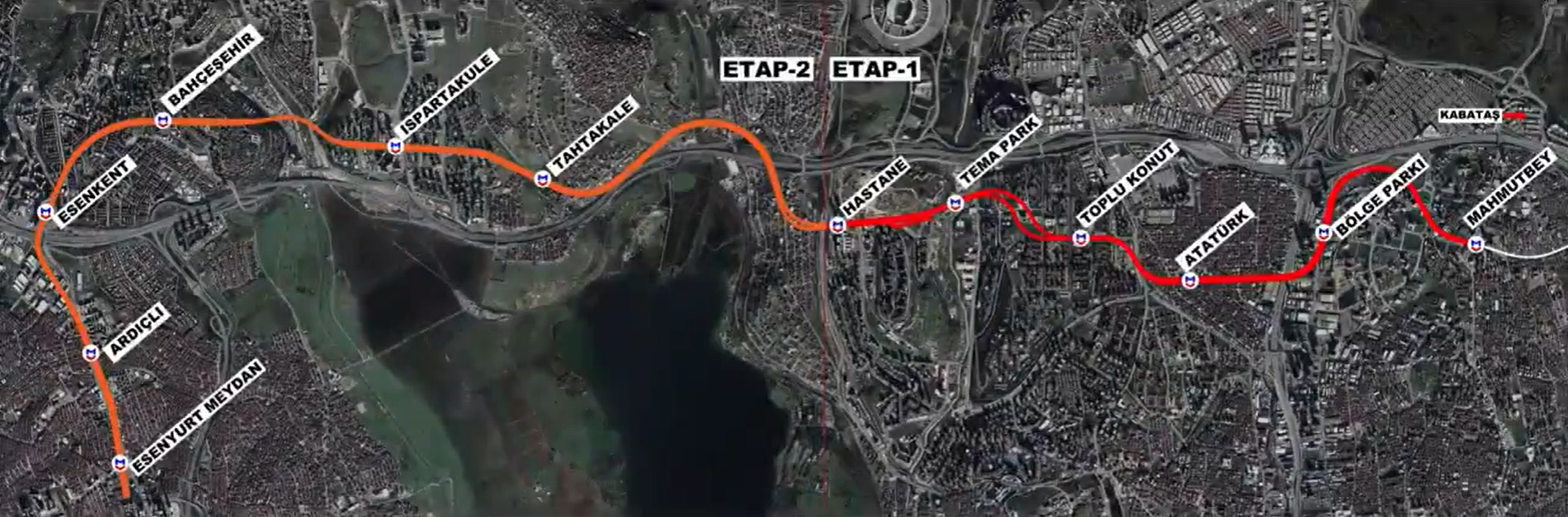 Mahmutbey KSS Hastanesi Uzatması Haritası