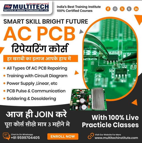Multitech Institute | AC PCB Repairing Course in Delhi | 8800485390.jpg