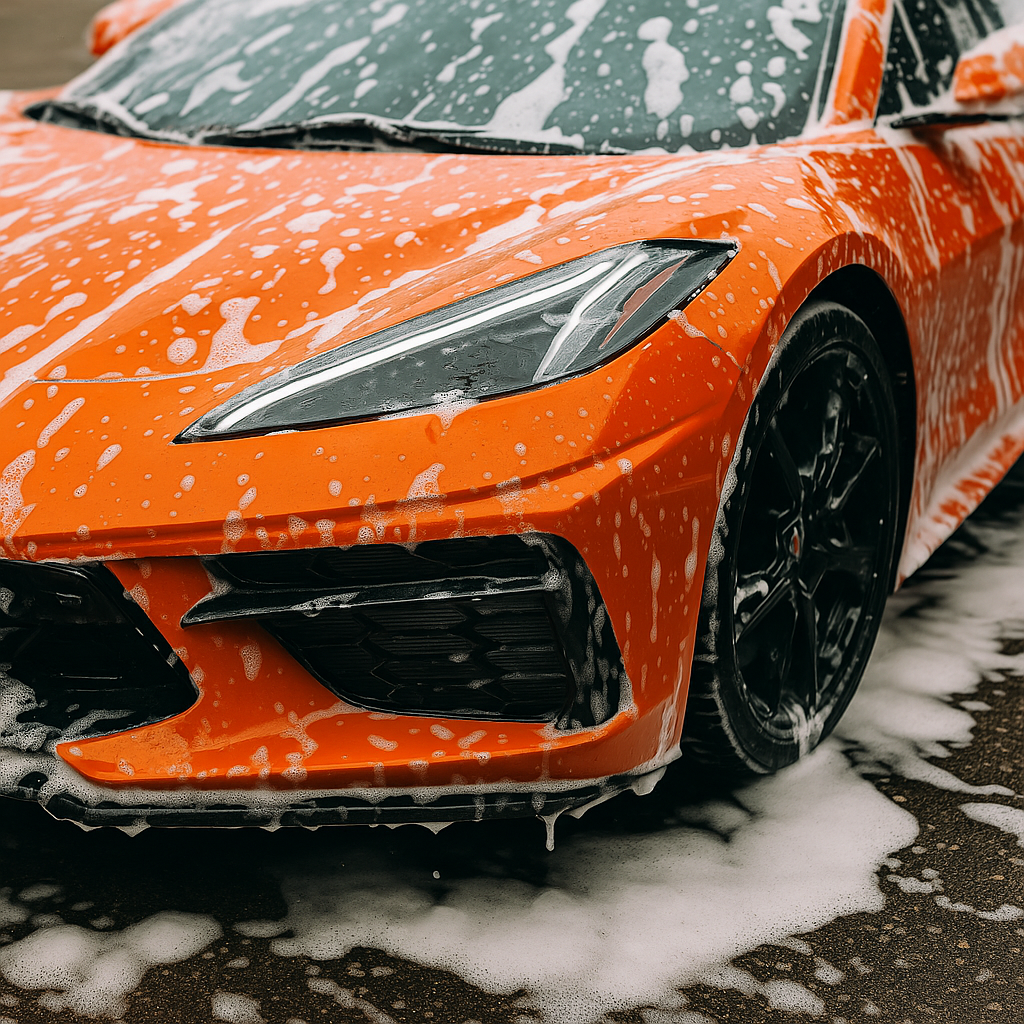 Orange C8 with soap