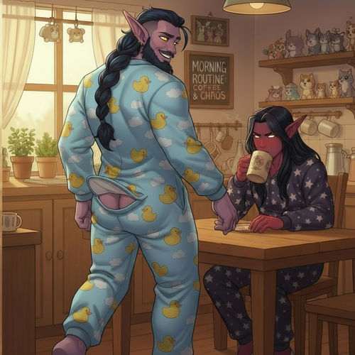 Output an updated version of the provided image where Malikor s eyes are yellow and Einariel s eyes .png