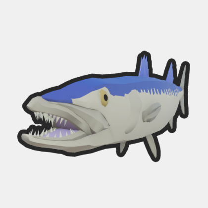 Barracuda Fish Albino.png