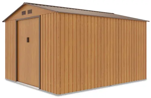 side view of the tool house Hudson 277x319 cm Oak Brown Hardmaister 79dc.product gallery.webp