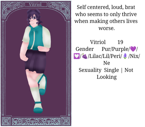 Vitriol Card w/ Text