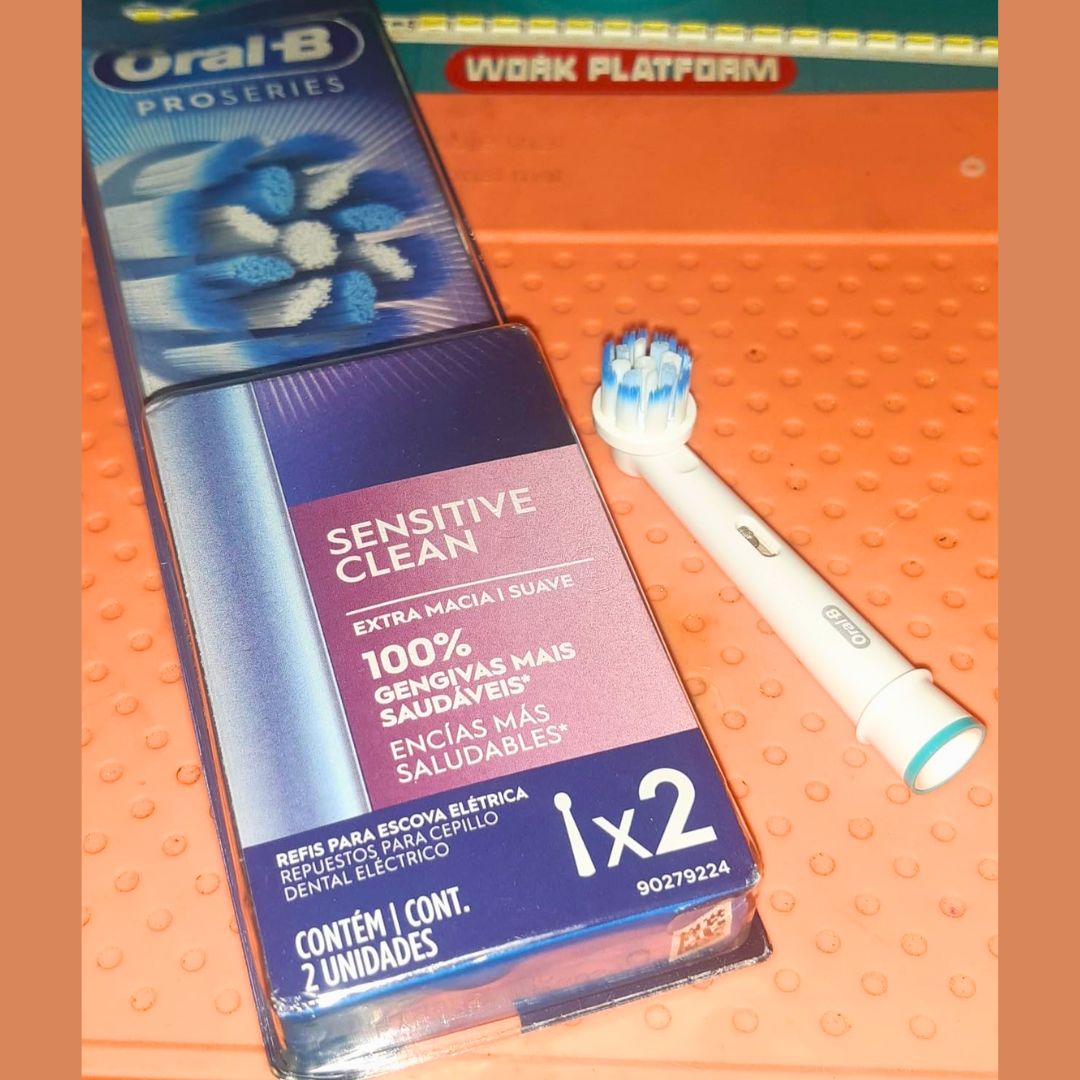 Oral-B Sensitive Clean, Cabeça Redonda de Refil para Escova Elétrica, 2 Unidades