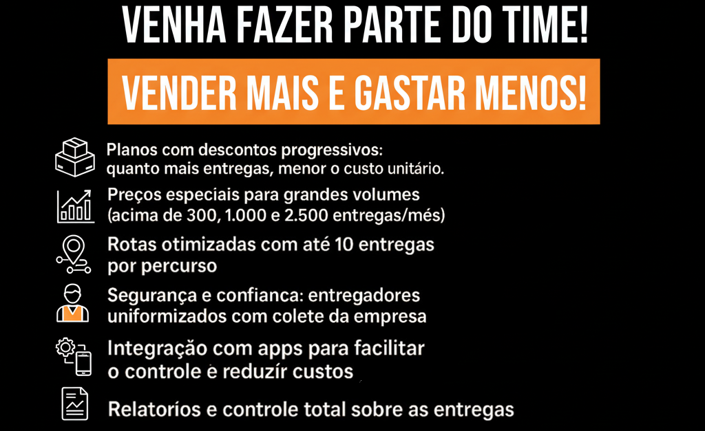 Entregador sorridente da Check Boys pronto para o trabalho