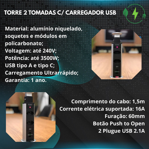 Cópia de Material alumínio niquelado, soquetes e módulos em policarbonato. Voltagem até 240V. Potênc.jpg