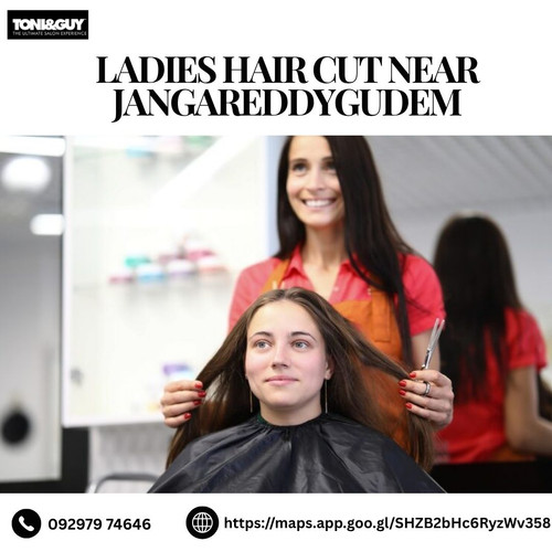 ladies hair cut near Jangareddygudem.jpg