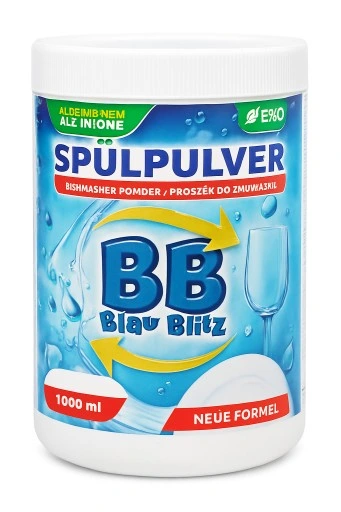 NIEMIECKI PROSZEK DO ZMYWAREK BLAU BLITZ 1000 ml BARDZO MOCNY 50 ZMYWAN.webp