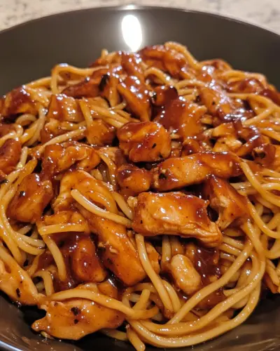 Sticky Honey Garlic BBQ Chicken Pasta 2.webp