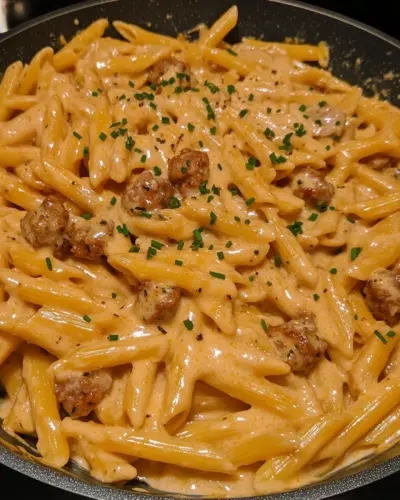 Creamy Buffalo Ranch Sausage Penne 2.webp