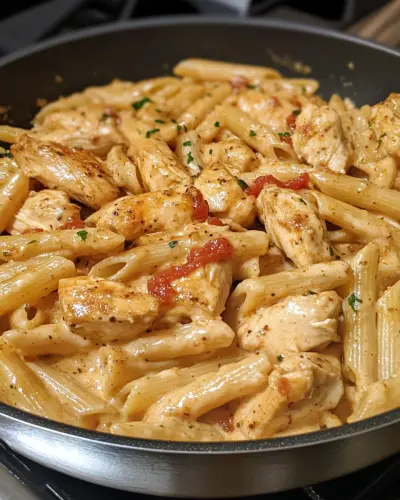 Creamy Garlic Butter Cajun Chicken Penne 2.webp