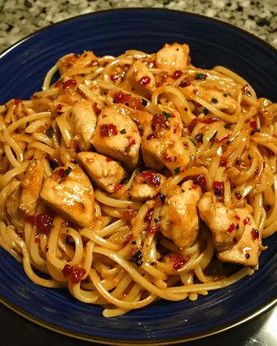 Sweet Chili Garlic Butter Chicken Pasta 4.webp