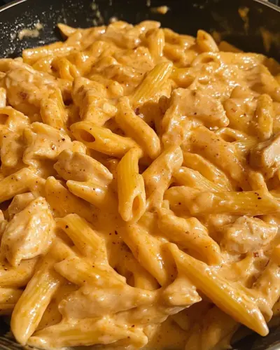 One Pot Creamy Sweet Maple BBQ Chicken Pasta Skillet 2.webp