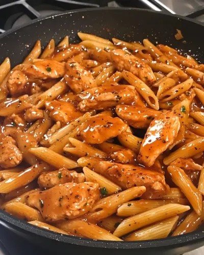 Sticky Honey Garlic Chicken Penne 2.webp