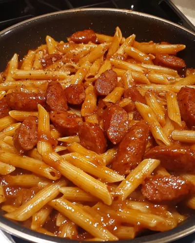 Smoky Honey Garlic Sausage Penne 1.webp