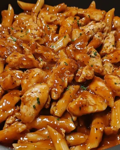 One Pot Bold Honey BBQ Chicken Pasta.webp