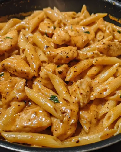 Creamy Spicy Cajun Garlic Butter Chicken Penne 2.webp