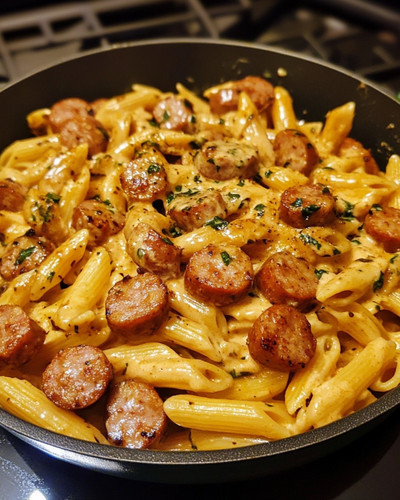 Creamy Pepper Jack Cajun Sausage Pasta .jpg