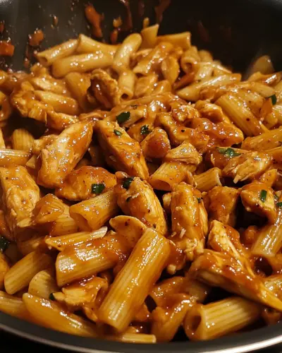 Sticky Sweet Chili BBQ Chicken Pasta 2.webp