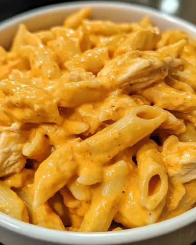 Creamy White Cheddar Buffalo Chicken Pasta 2 .webp