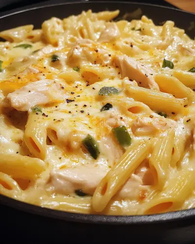 Creamy Jalapeno Cheddar Chicken Penne 1 .webp