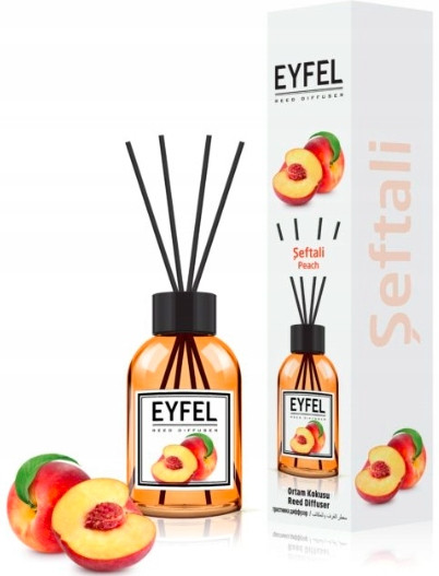 BRZOSKWINIA EYFEL SZKLANY DYFUZOR Z PATYCZKAMI 120 ML PIEKNY ZAPACH.jpg
