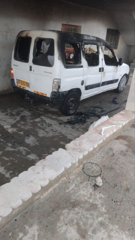 مليشيات المستوطنين تهاجم صباح اليوم منزل الفلسطيني يوسف موسى شناران في تجمع وادي الرخيم المحاذي لقرية سوسيا بمسافر يطا جنوب الخليل وتحرق مركبة وتحطم ز...