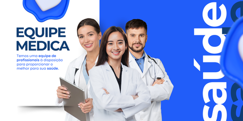Banner Clínica Médica Simples Azul e Branco.png