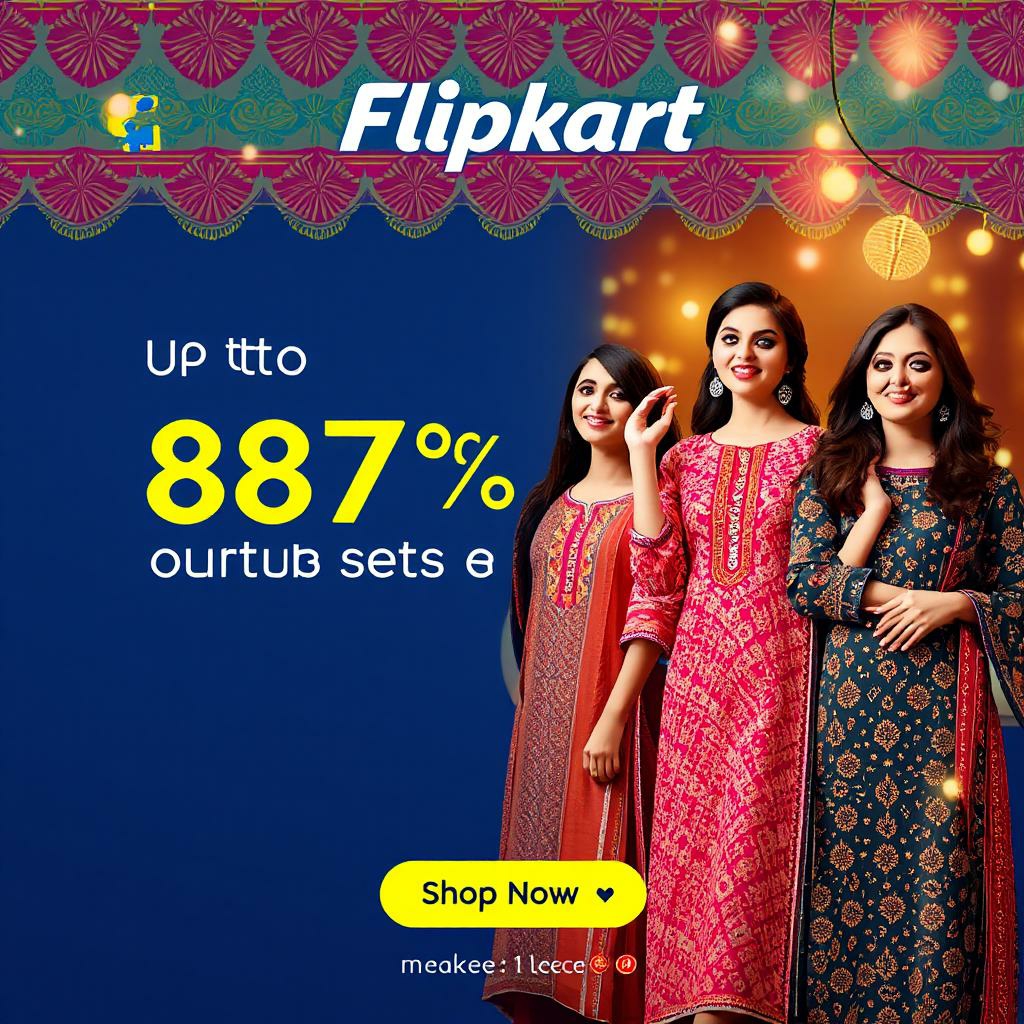 Flipkart Kurti Sets और Kurtis पर 87% तक की छूट
