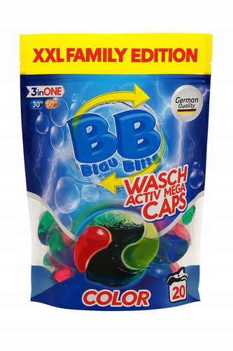 NIEMIECKIE KAPSULKI DO PRANIA CODZIENNEGO BLAU BLITZ COLOR 20 SZT.jpg