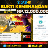 BUKTI KEMENANGAN 04 OKTOBER 2025 DI  WS 168 ~ SABUNG AYAM  RP.12.000.000