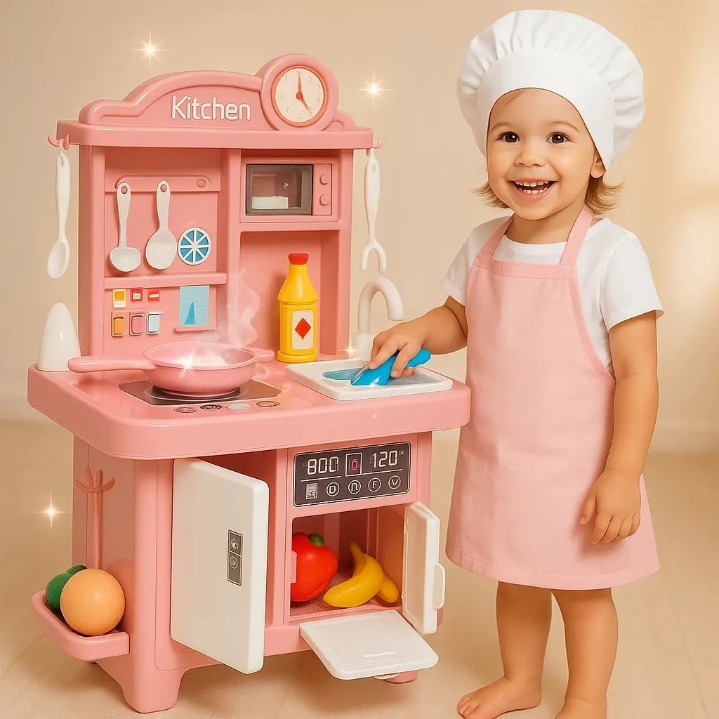 Cozinha Infantil Completa Com Luz Som E Musica Sai Água