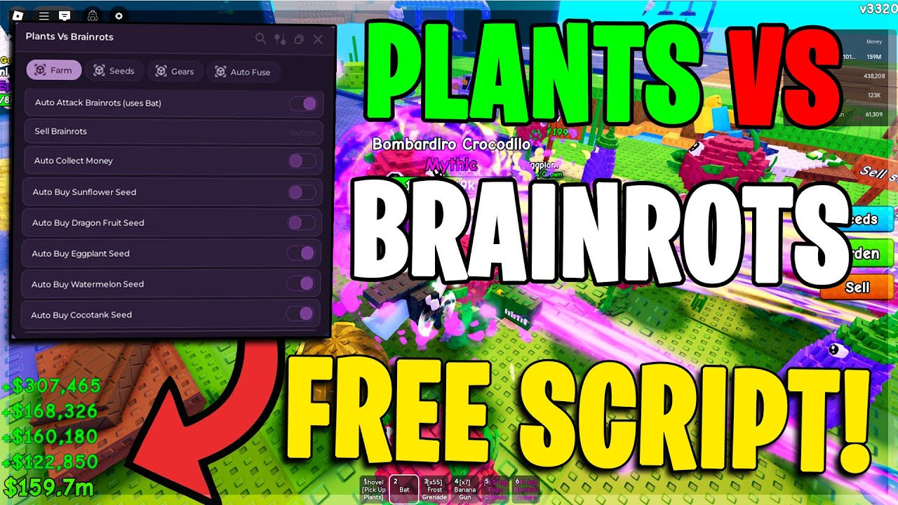 Plants Vs Brainrots Script Preview