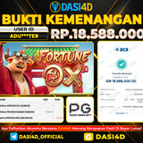 BUKTI KEMENANGAN 04 OKTOBER 2025 DI  FORTUNE OX  RP.18.588.000