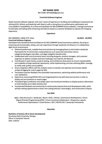 Resume Draft