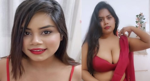 Amesha Solo Red Bikini Shoot App Content Video