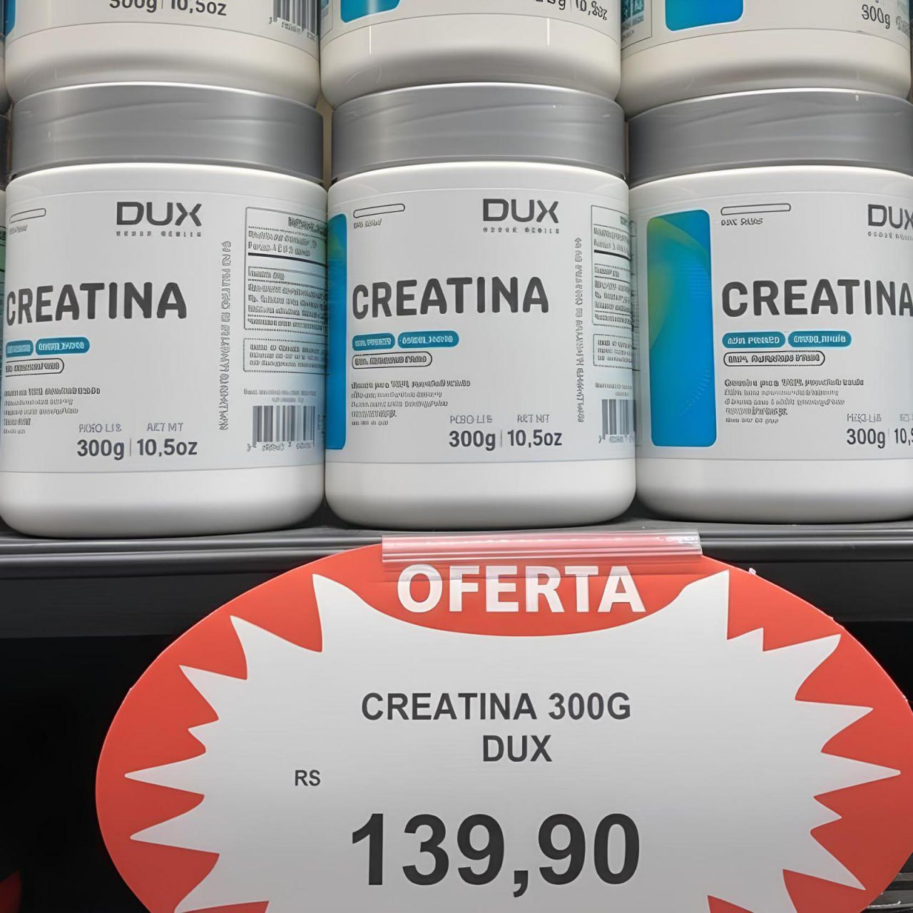 Kit 2x Creatina Monohidratada 100% Pura 300g Dux Nutrition