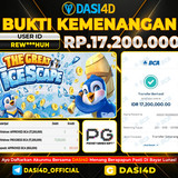 BUKTI KEMENANGAN 05 OKTOBER 2025 DI  THE GREAT ICESPACE RP.17.200.000