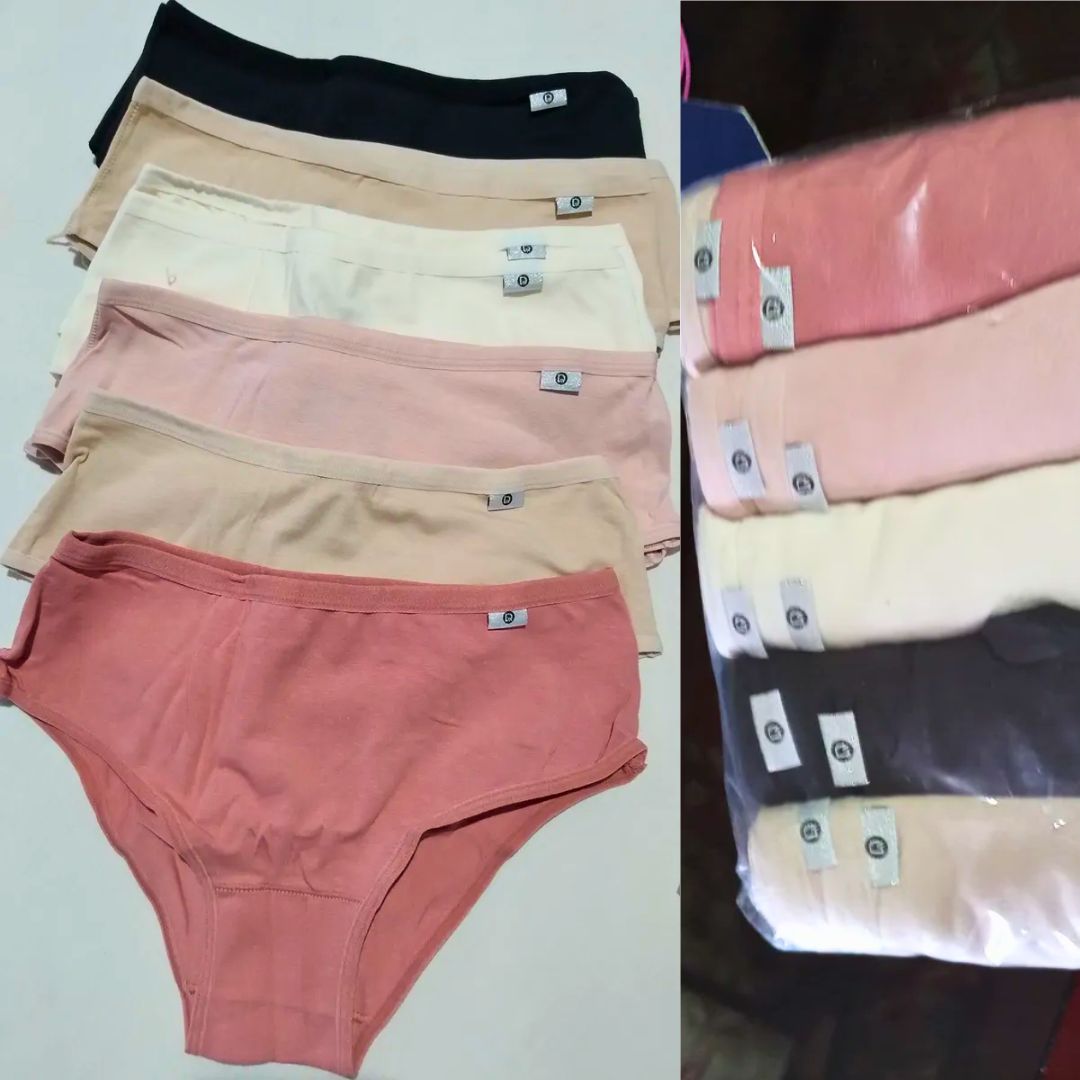 Kit 10 Calcinhas Tipo Calça Média Feminina Delrio