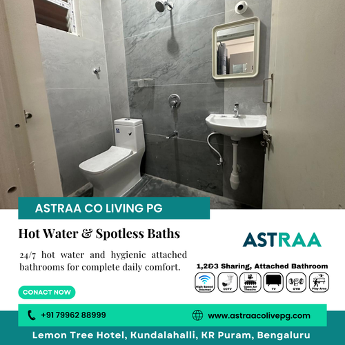Enjoy everyday comfort at Astraa Coliving PG in Kundalahalli.