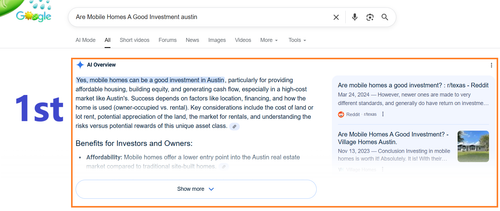 Are Mobile Homes A Good Investment austin 1st AI Overview.png