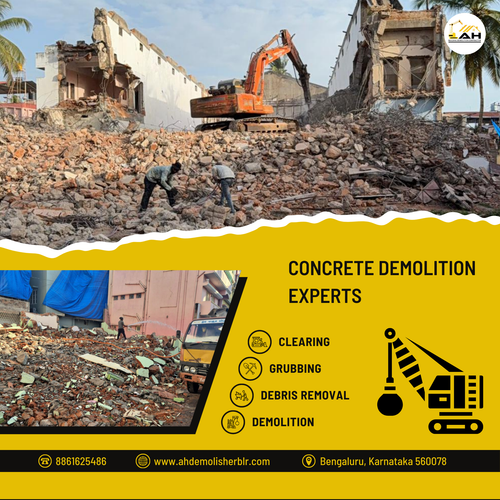 Can concrete walls be demolished without harming nearby buildings?