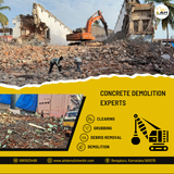 Can concrete walls be demolished without harming nearby buildings?